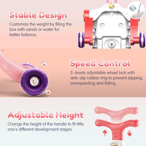 VATOS 5 in 1 Sit-to-Stand Learning Walker for Toddlers