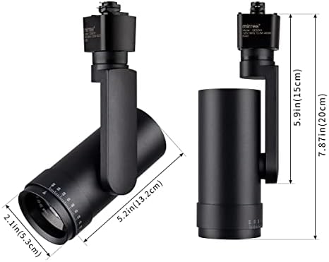 Mirrea LED Track Light Heads Pack of 3