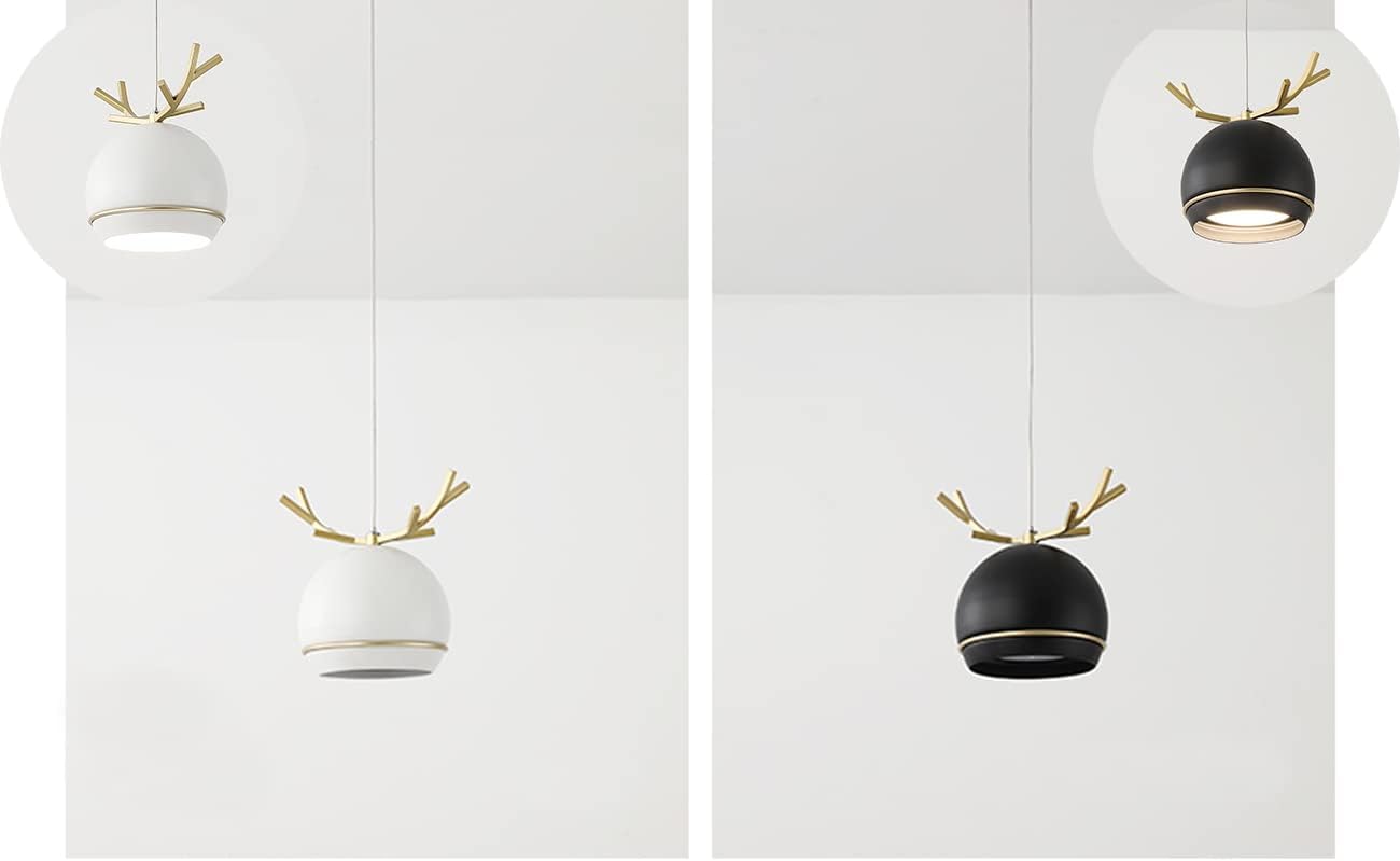 Dimmable Macaron Black Iron Track Pendant Light