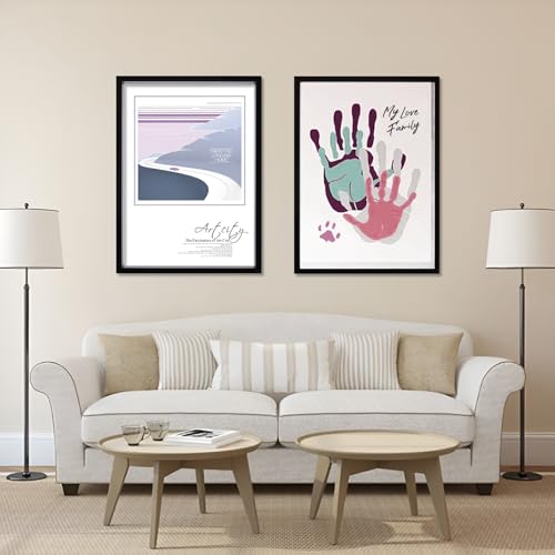 Family Handprint DIY Craft Kit with Wooden Frame