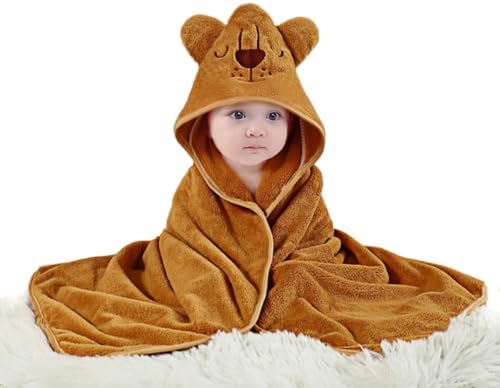 SEVDO 31x31 Baby Bath Towel with Hood