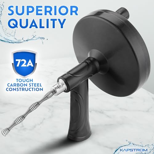 Kapstrom Drain Snake 05 Inch Heavy-Duty Clog Remover for Kitchen Bath