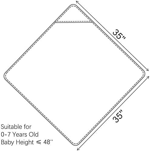 SWEET DOLPHIN Hooded Baby Towel 2 Pack - Grey