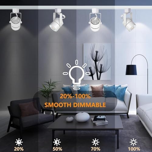 16PCS LED Track Lighting with 3CCT and Dimmable Brightness 1