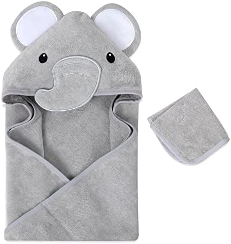 Baby Animal Hooded Towel Set for Newborns and Toddlers