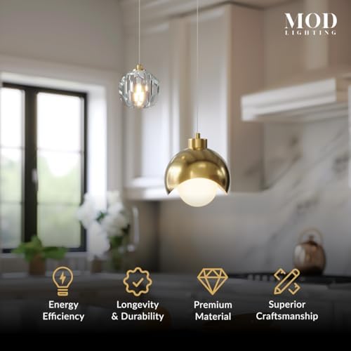 MOD LIGHTING Diana Modern Gold Pendant Light Fixtures 1