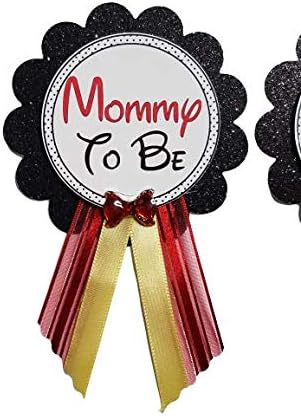 Mommy Daddy to Be Button Pins for Baby Shower