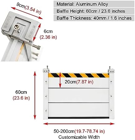 Flood Barrier Threshold Heavy Duty Doorway Water Stopper