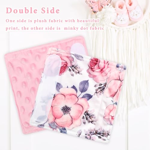 SWESEN Pink Floral Car Seat Strap Cover for Babies