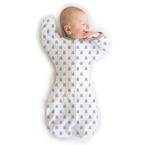 Amazing Baby Transitional Swaddle Sack - Sterling Tiny Bear 0-3 Months