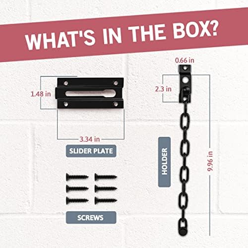JD Jack NDrill Chain Door Guard with Lock 2 Pack