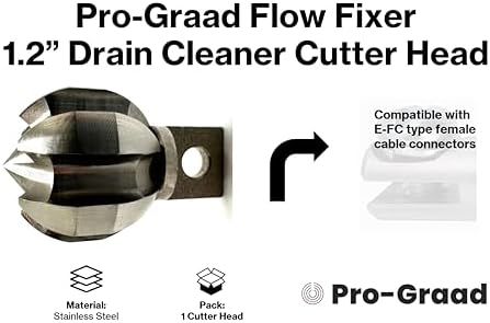 Pro-Graad 12 Flow Fixer Drain Cleaner Cutter Head 1