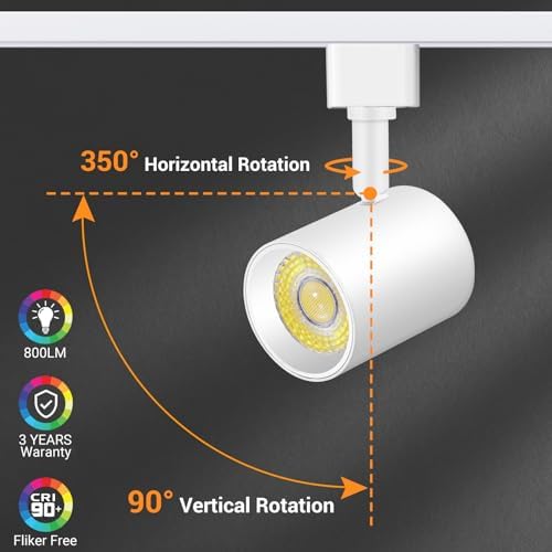 VANoopee 5-Color Dimmable LED Track Light Heads