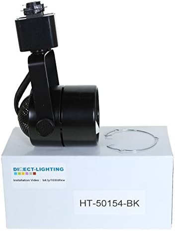 50154 Black GU10 Track Lighting Head - No Bulb