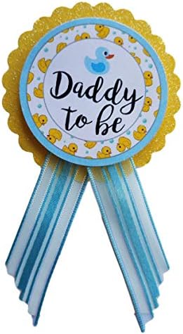 Mommy Daddy to Be Pin Duck Yellow Blue