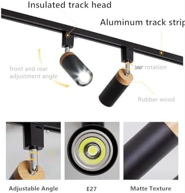 LED 2 Light Track Kit with Rotatable Heads - Grey