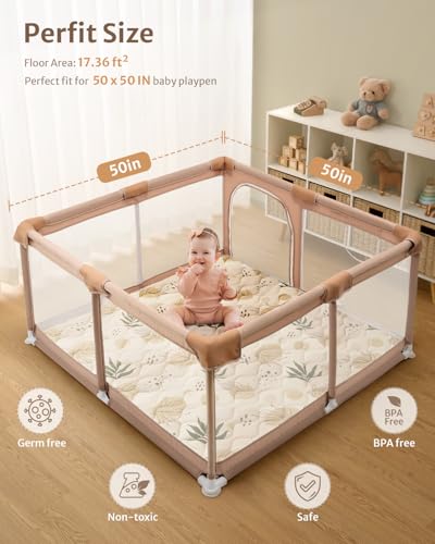 Blissful Diary 50x50 Play Mat for Baby and Toddlers