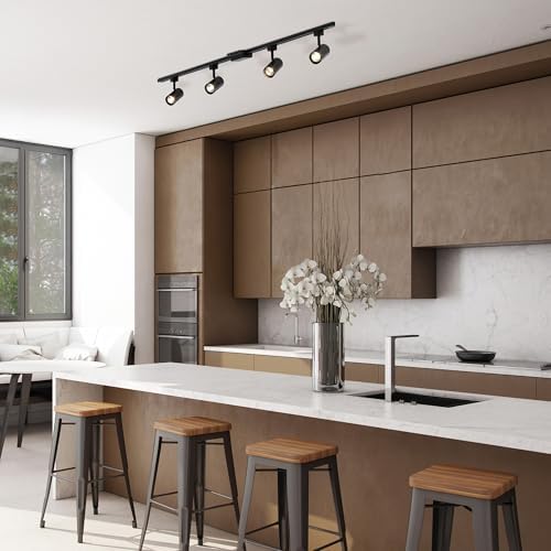 Globe Electric Tribeca 4-Light Track Lighting Kit Matte Black