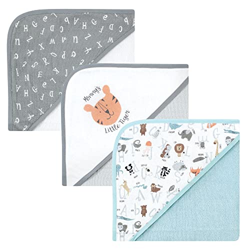 Hudson Baby Unisex Hooded Towels Alphabet One Size