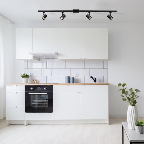 Globe Electric Tribeca 4-Light Track Lighting Kit Matte Black