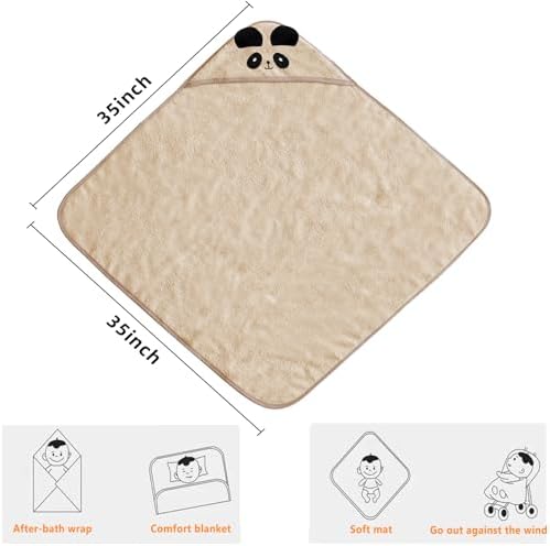 ROMASA Baby Bath Towel with Hooded Panda Design 1