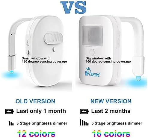 Witshine Motion Sensor Toilet Light 3Pack