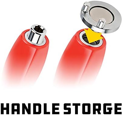 Powerbuilt Magnetic Oil Drain Plug Remover Tool Red 942072 1