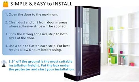 AILUOQI 4 Pack Door Jam Shield for Baby Pet Safety 1