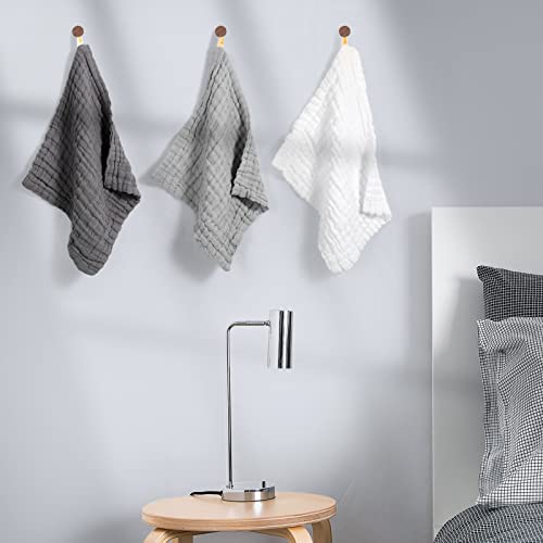 MUKIN Baby Washcloths - 6 Pack Soft Face Cloths for Newborn