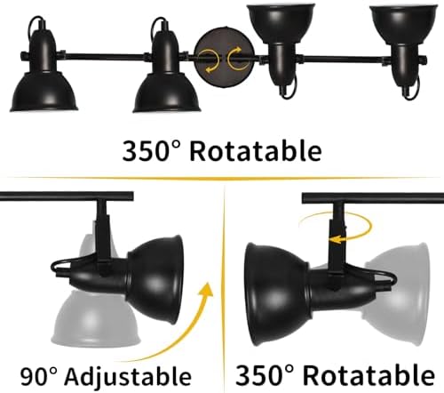 HiBay 4-Light Industrial Ceiling Track Lighting