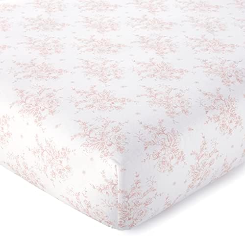 Levtex Baby - Floral Crib Fitted Sheet - 100 Cotton