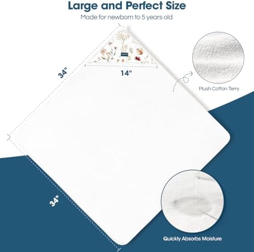 GRSSDER Baby Hooded Towel 2 Pack for Newborn