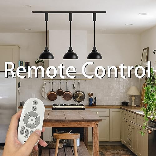 Adjustable Height J Track Pendant Lights with Remote Control