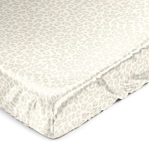 Sweet Jojo Designs Shabby Chic Leopard Print Crib Sheet