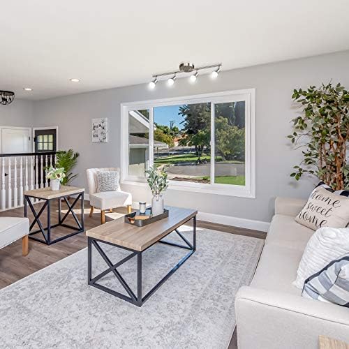 Ascher 4-Light LED Track Lighting Kit with Matt Nickel Finish