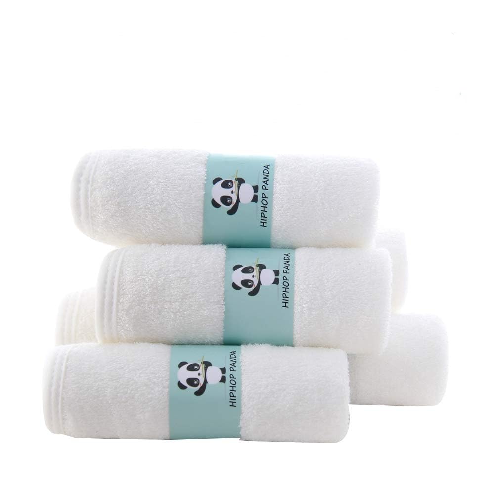 HIPHOP PANDA 2 Layer Bamboo Rayon Baby Washcloths 6 Pack
