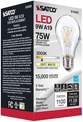 Satco 105W Flush Mount LED Light Bulb 1