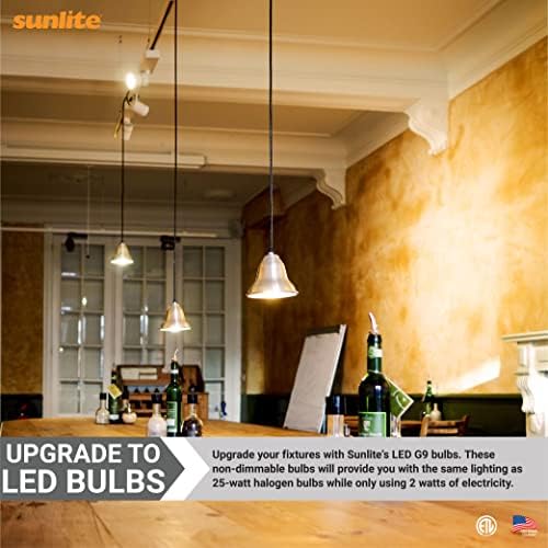 Sunlite 41192 LED G9 Bi-Pin Light Bulb 2W 6 Pack