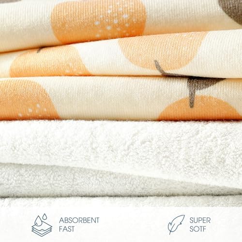 GRSSDER Baby Hooded Towel 2 Pack for Newborn 1