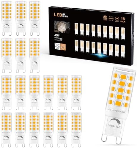 Sailstar G9 LED Bulb Dimmable 18 Pack Soft Warm White