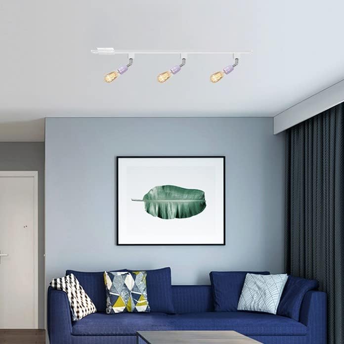 KAYYELAMP Single Circuit H Track Head Pendant Light Purple E26 Base