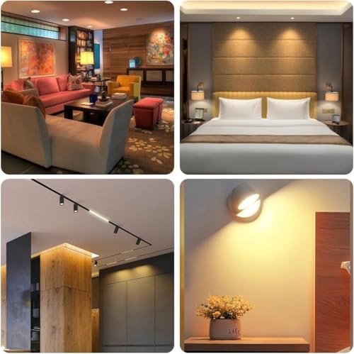 Ivyemons GU10 LED Dimmable Bulb 7W 3000K Warm White Flicker-Free