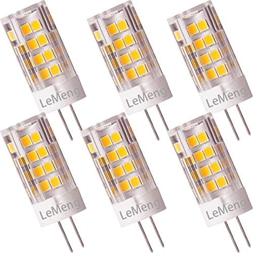 LEMENG G4 35W 12VACDC Warm White LED Bulb Pack of 6