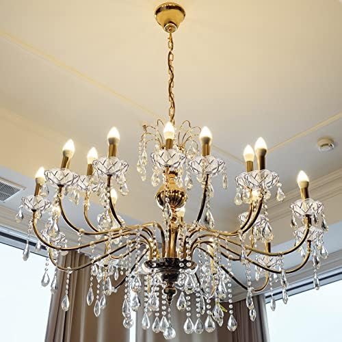 Bonuci 6 Pcs Crystal Chandelier Bobeche Replacement
