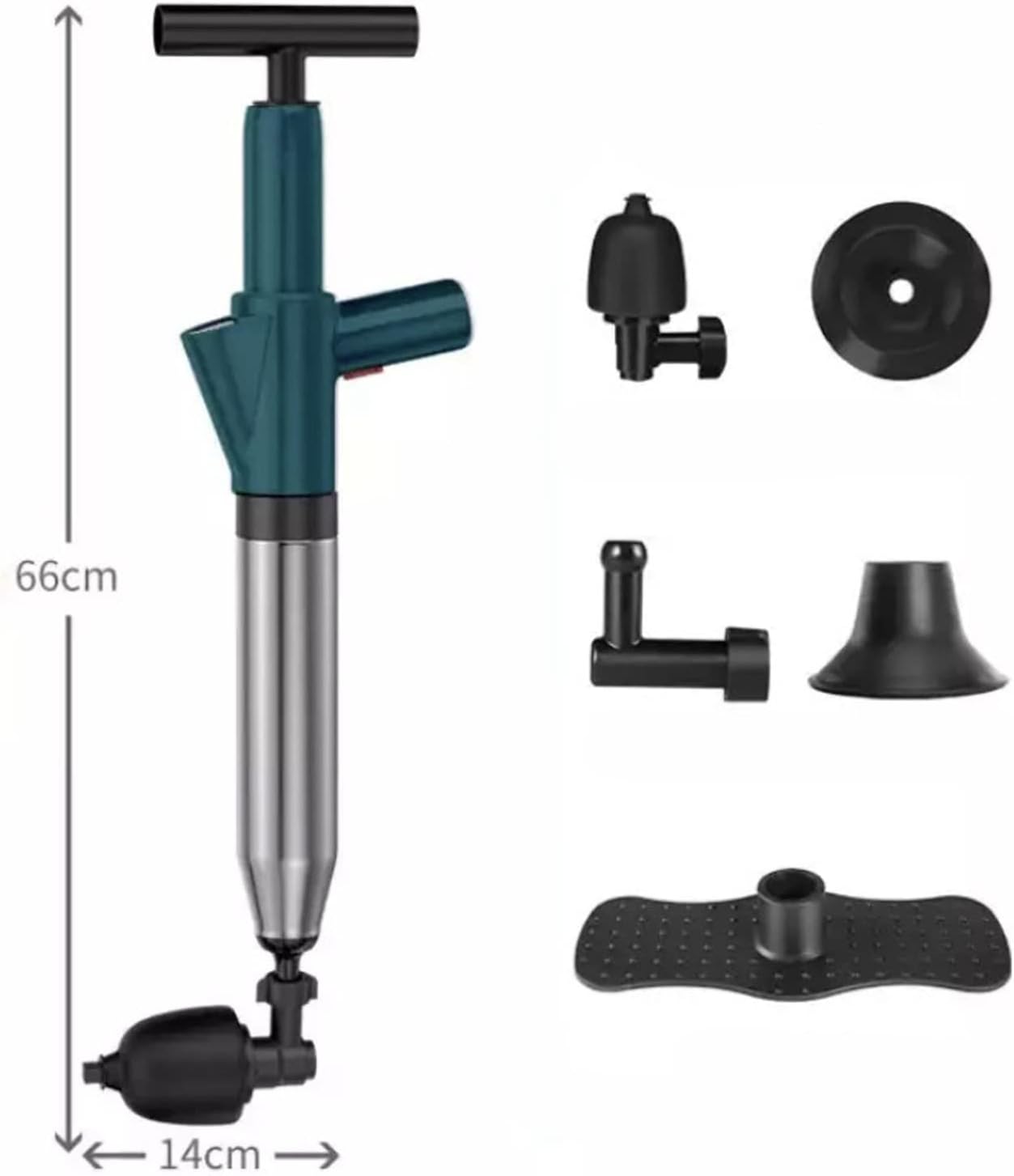 Pilipane Toilet Plunger Set with Drain Auger