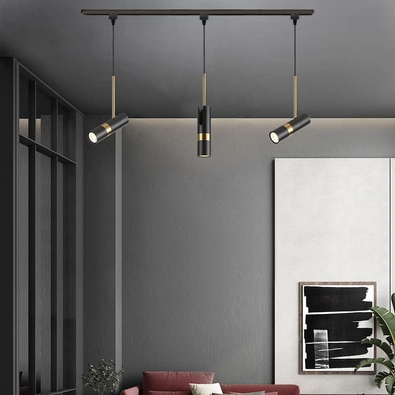 Juno Track Lighting LED Pendant Light 32 Ft Black Iron Adjustable