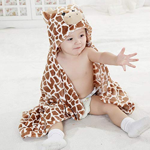 Baby Hooded Blanket Ultra Soft Warm Newborn Infant Swaddle Wrap