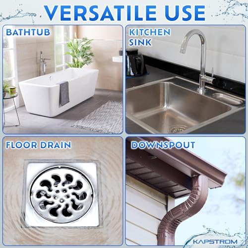 Kapstrom Drain Snake 05 Inch Heavy-Duty Clog Remover for Kitchen Bath