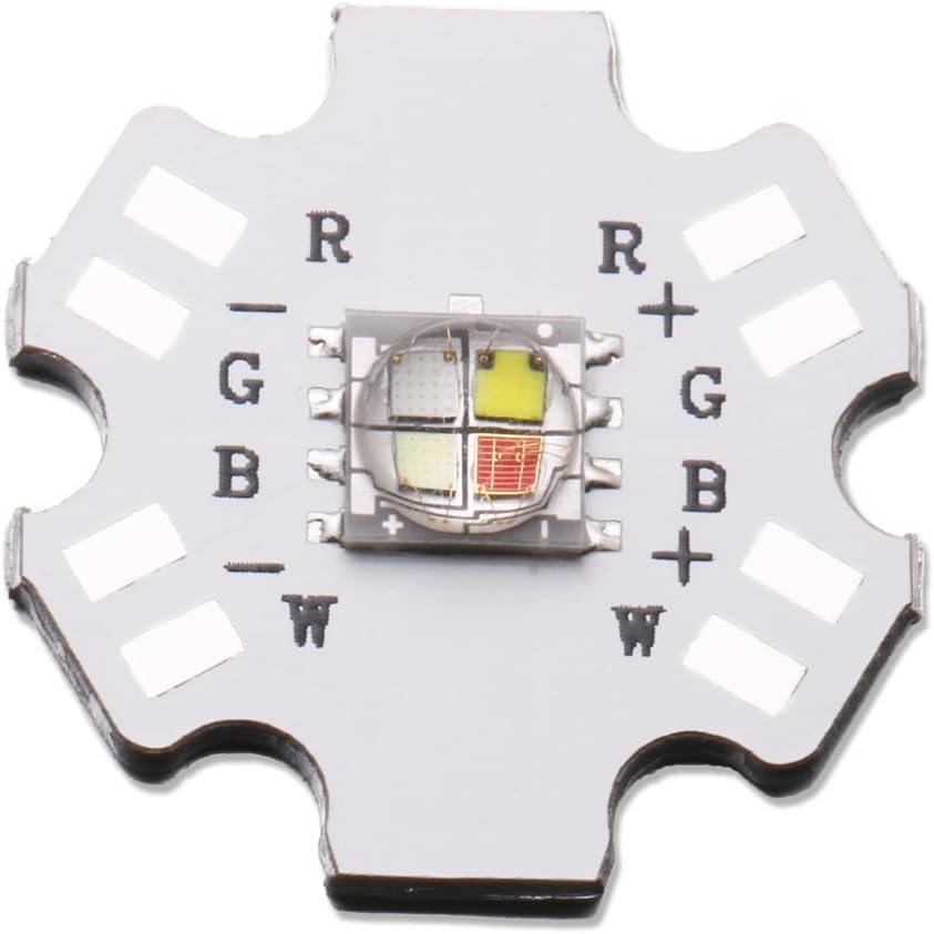 5Pcs 12W RGBW 5050 SMD LED Chip with Aluminum Heat Sink