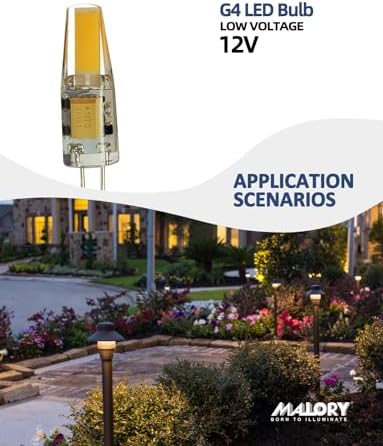 MALORY G4 Landscape Light Bulbs 4 Pack 2W LED Replacement
